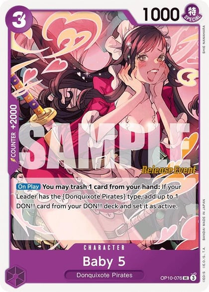Baby 5, Royal Blood Release Event Cards OP10-076
