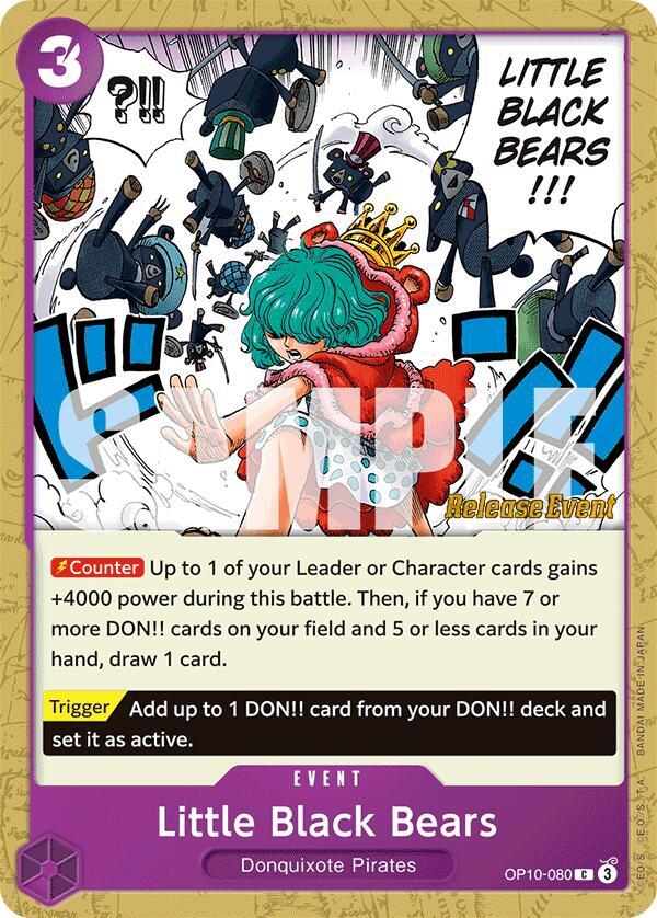Little Black Bears, Royal Blood Release Event Cards OP10-080