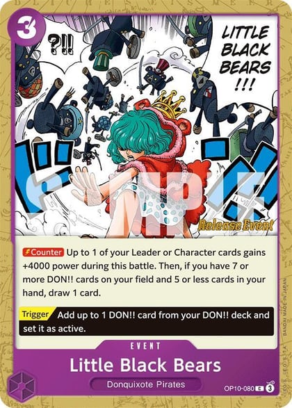Little Black Bears, Royal Blood Release Event Cards OP10-080