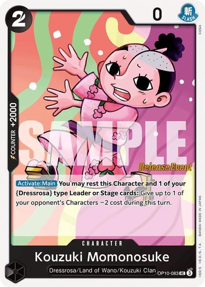 Kouzuki Momonosuke (083), Royal Blood Release Event Cards OP10-083