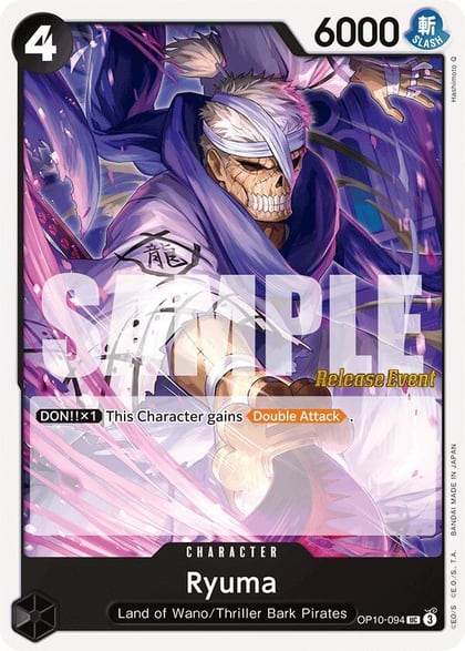 Ryuma, Royal Blood Release Event Cards OP10-094