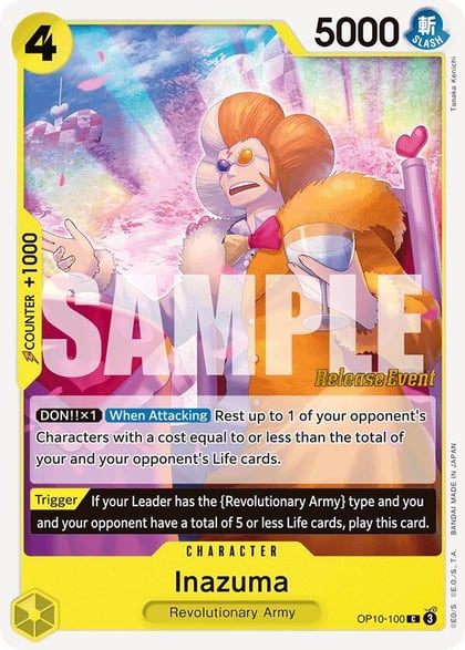 Inazuma, Royal Blood Release Event Cards OP10-100