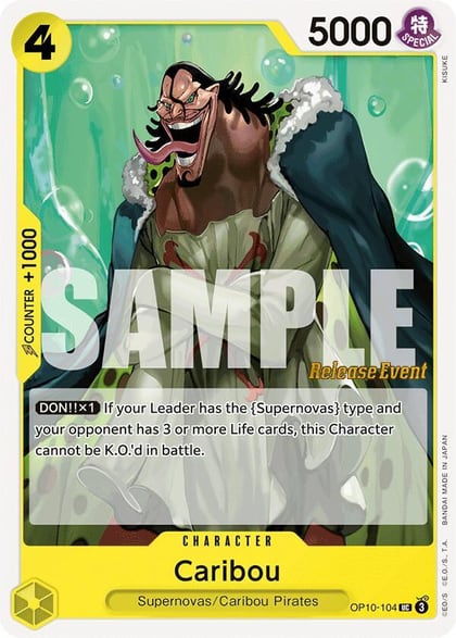Caribou, Royal Blood Release Event Cards OP10-104