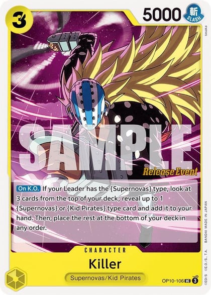 Killer, Royal Blood Release Event Cards OP10-106