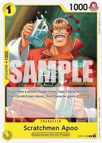 Scratchmen Apoo, Royal Blood Release Event Cards OP10-108