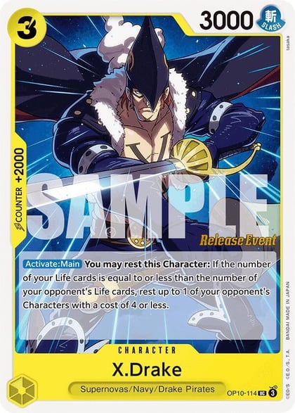 X.Drake, Royal Blood Release Event Cards OP10-114