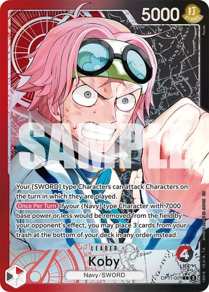 Koby (001) (Alternate Art), A Fist of Divine Speed OP11-001