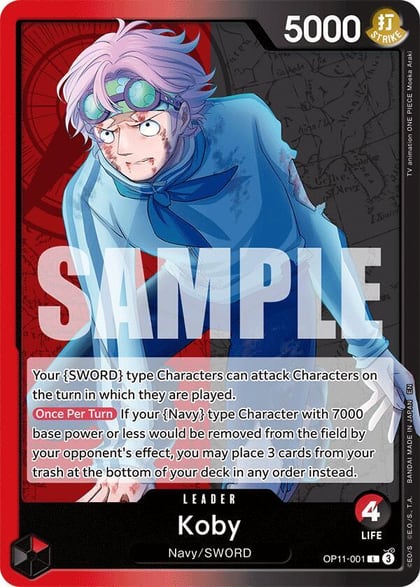 Koby (001), A Fist of Divine Speed OP11-001