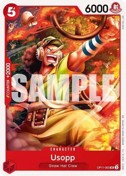 Usopp, A Fist of Divine Speed OP11-003
