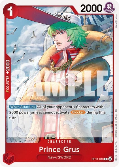 Prince Grus, A Fist of Divine Speed OP11-013