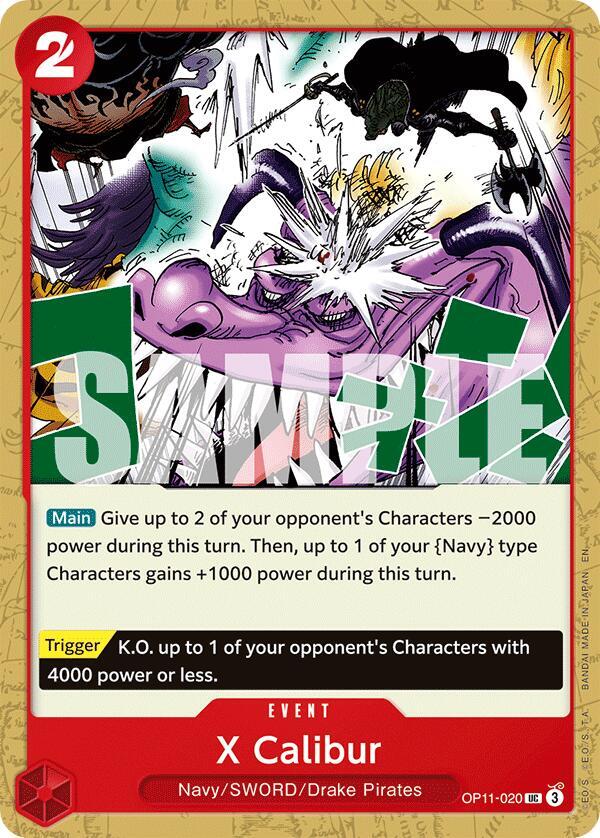 X Calibur, A Fist of Divine Speed OP11-020