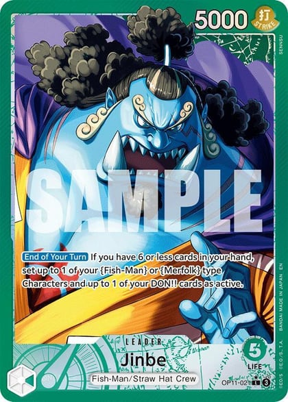 Jinbe (021) (Alternate Art), A Fist of Divine Speed OP11-021