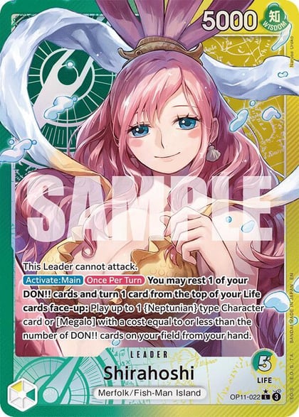 Shirahoshi (022) (Alternate Art), A Fist of Divine Speed OP11-022