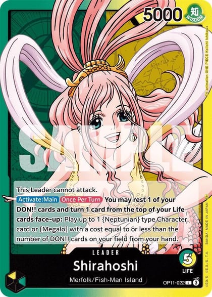 Shirahoshi (022), A Fist of Divine Speed OP11-022