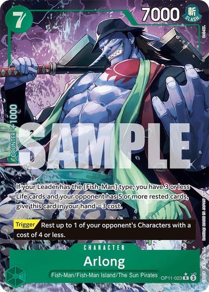 Arlong (Alternate Art), A Fist of Divine Speed OP11-023