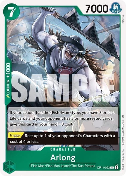 Arlong, A Fist of Divine Speed OP11-023