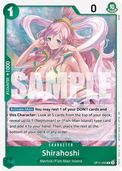 Shirahoshi (030), A Fist of Divine Speed OP11-030