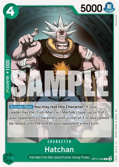 Hatchan, A Fist of Divine Speed OP11-034