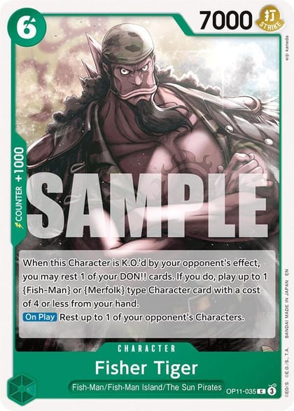 Fisher Tiger, A Fist of Divine Speed OP11-035