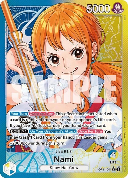 Nami (041) (Alternate Art), A Fist of Divine Speed OP11-041