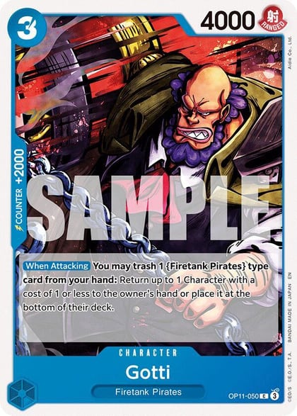 Gotti, A Fist of Divine Speed OP11-050