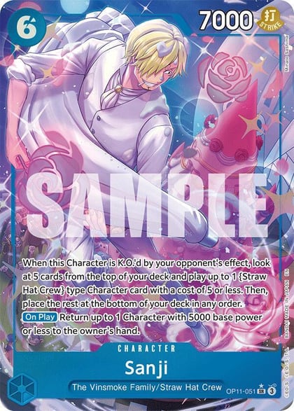 Sanji (Alternate Art), A Fist of Divine Speed OP11-051