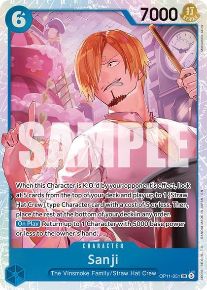 Sanji, A Fist of Divine Speed OP11-051