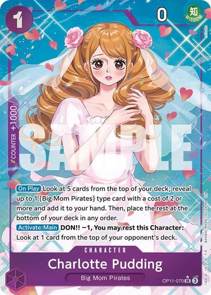 Charlotte Pudding (Alternate Art), A Fist of Divine Speed OP11-070