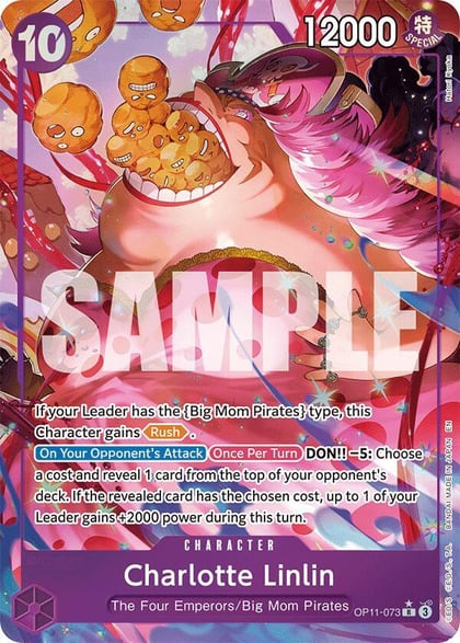 Charlotte Linlin (Alternate Art), A Fist of Divine Speed OP11-073