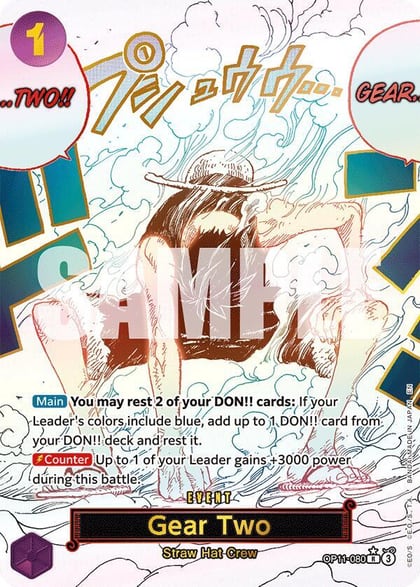 Gear Two (Alternate Art), A Fist of Divine Speed OP11-080