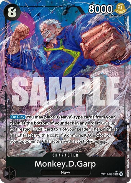 Monkey.D.Garp (Alternate Art), A Fist of Divine Speed OP11-095