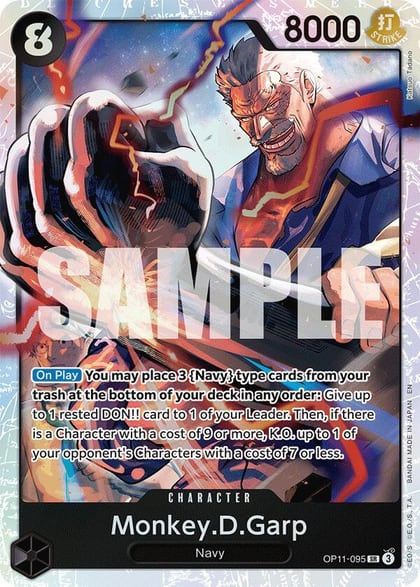 Monkey.D.Garp, A Fist of Divine Speed OP11-095