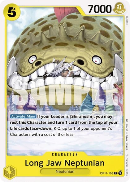 Long-Jaw Neptunian, A Fist of Divine Speed OP11-103
