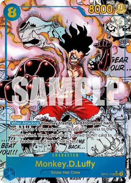 Monkey.D.Luffy (118) (Manga), A Fist of Divine Speed OP11-118