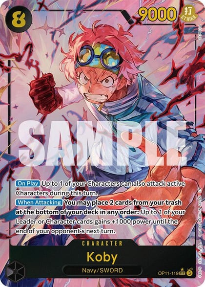 Koby (119) (Alternate Art), A Fist of Divine Speed OP11-119