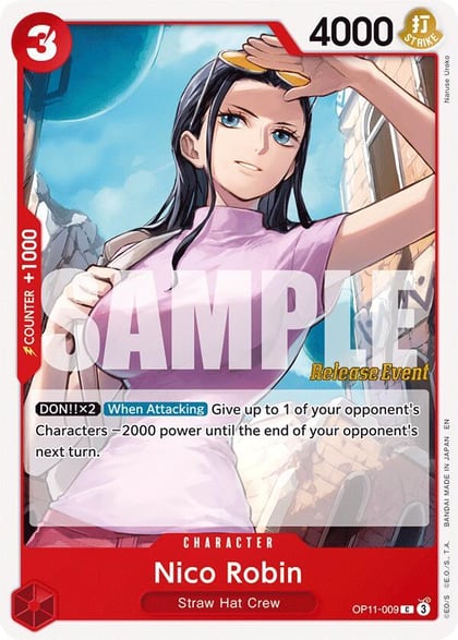 Nico Robin, A Fist of Divine Speed Release Event Cards OP11-009
