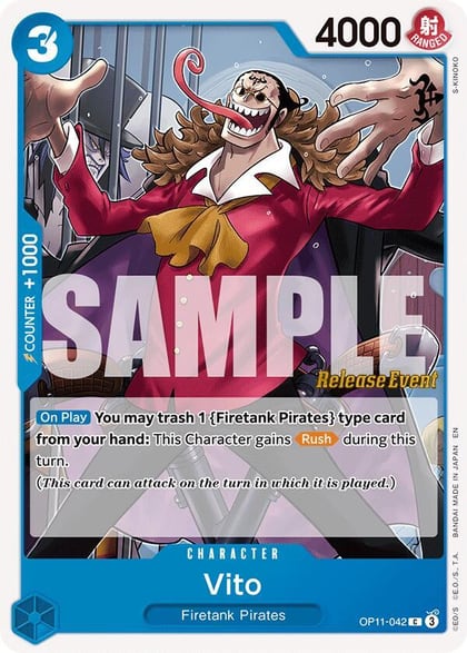 Vito, A Fist of Divine Speed Release Event Cards OP11-042