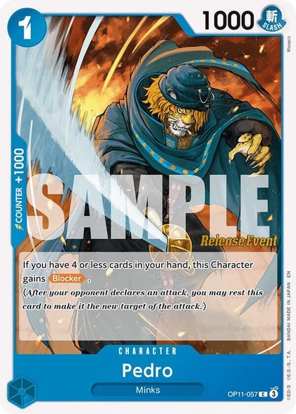Pedro, A Fist of Divine Speed Release Event Cards OP11-057