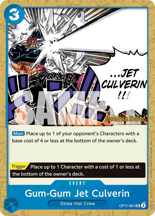 Gum-Gum Jet Culverin, A Fist of Divine Speed Release Event Cards OP11-061