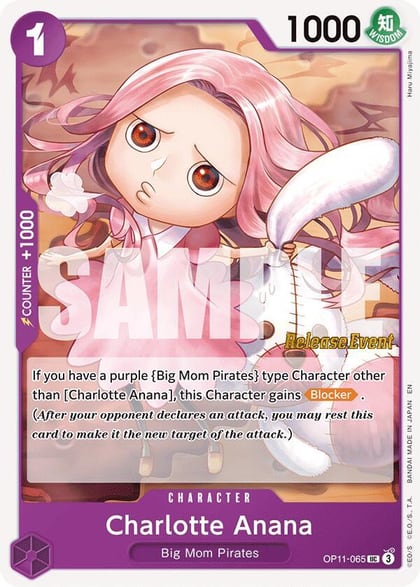 Charlotte Anana, A Fist of Divine Speed Release Event Cards OP11-065