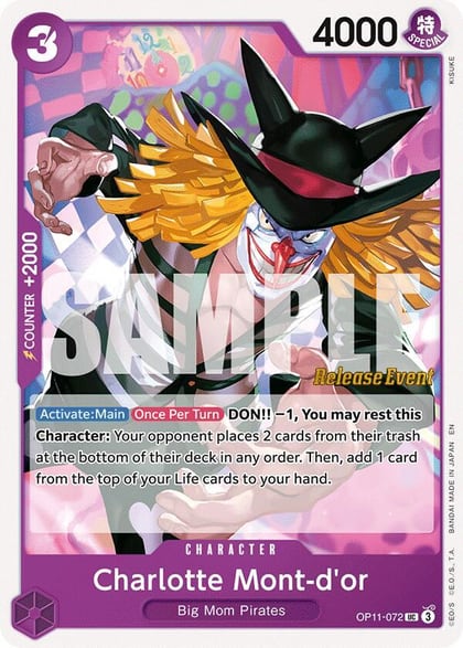 Charlotte Mont-d'or, A Fist of Divine Speed Release Event Cards OP11-072