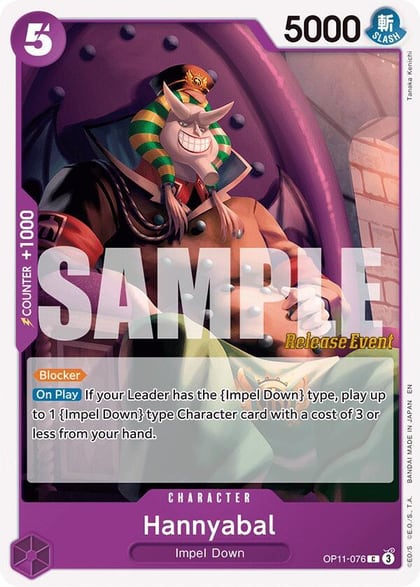 Hannyabal, A Fist of Divine Speed Release Event Cards OP11-076