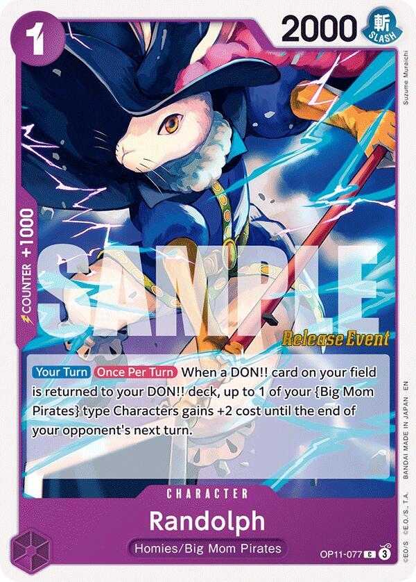 Randolph, A Fist of Divine Speed Release Event Cards OP11-077