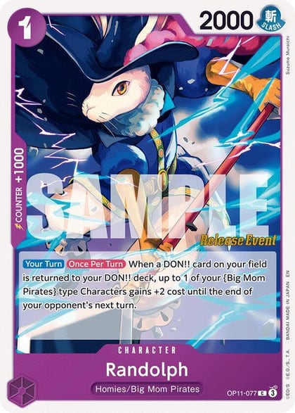 Randolph, A Fist of Divine Speed Release Event Cards OP11-077