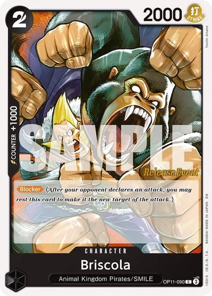Briscola, A Fist of Divine Speed Release Event Cards OP11-090
