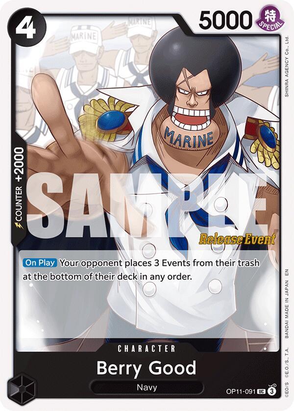 Berry Good, A Fist of Divine Speed Release Event Cards OP11-091