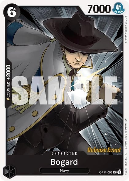 Bogard, A Fist of Divine Speed Release Event Cards OP11-093