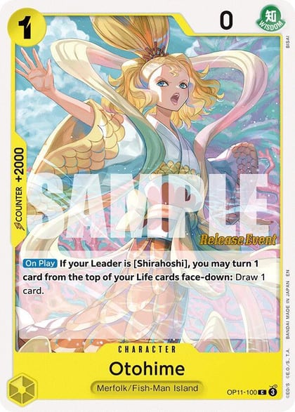 Otohime, A Fist of Divine Speed Release Event Cards OP11-100