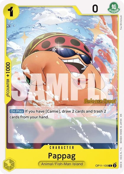 Pappag, A Fist of Divine Speed Release Event Cards OP11-109