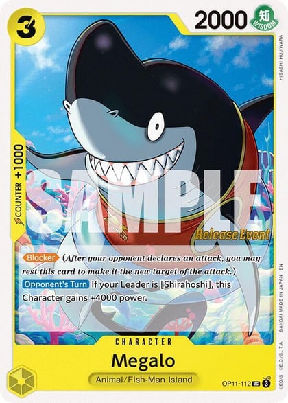 Megalo, A Fist of Divine Speed Release Event Cards OP11-112
